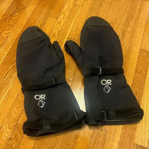 Outdoor Research Gore-Tex Modular Mitt Shell Black Mittens w/ Liners - Men's XL - Picture 2 of 8